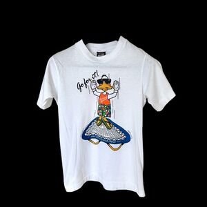 Vintage 70's Gymnastics Tshirt Womens Sz Small Screen Stars Duck Cartoon